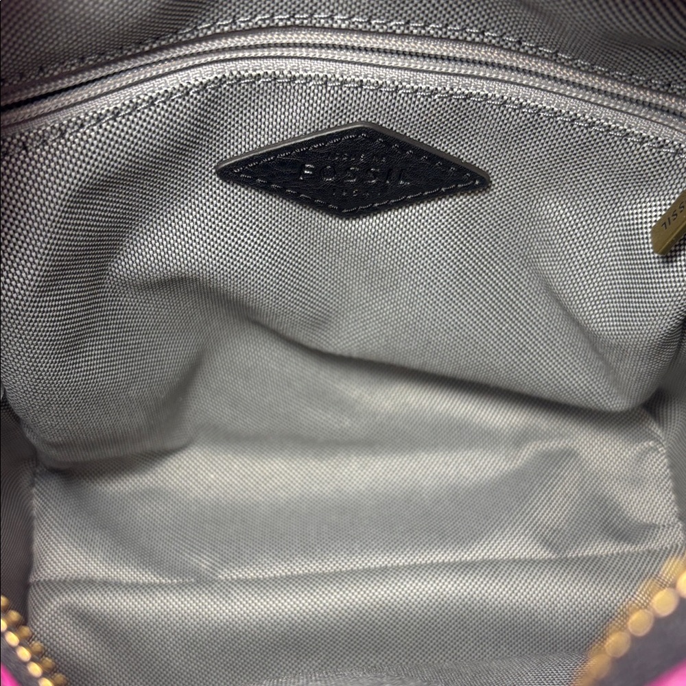 Fossil hope top handle colorful stripe medium square bag fun summer purse - Picture 12 of 16